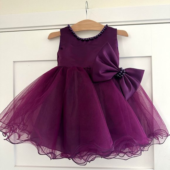 Other - Baby Girls Ruffle Lace Backless Pageant Wedding Party Flower Dress 18-24 M